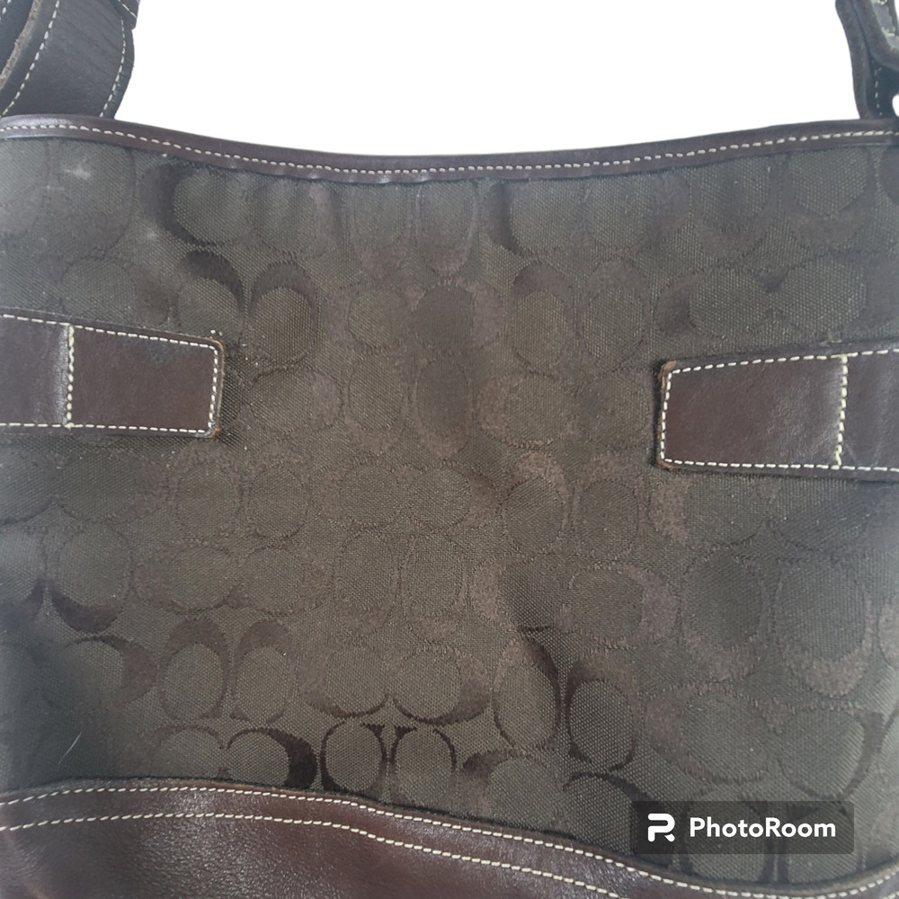 COACH SOHO Brown Signature Hobo X-Body Bag 3574 - Picture 6 of 6